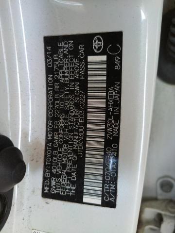 Photo 10 from auction – 2014 TOYOTA PRIUS with VIN JTDKN3DU1E0370227