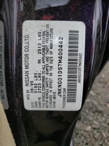 Photo 10 from auction – 1996 INFINITI Q45 with VIN JNKNG01D5TM400442