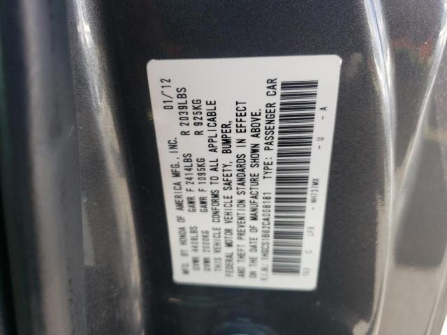 Photo 10 from auction – 2012 HONDA ACCORD EXL with VIN 1HGCS1B82CA008181
