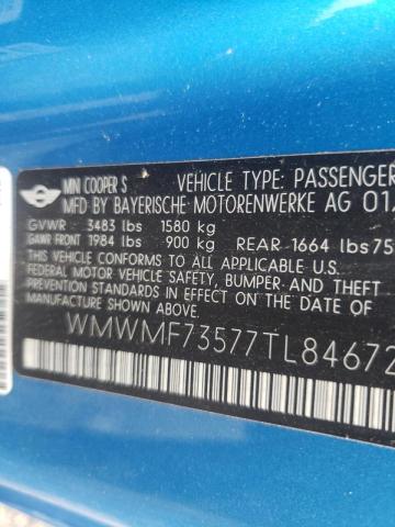 Photo 10 from auction – 2007 MINI COOPER S with VIN WMWMF73577TL84672