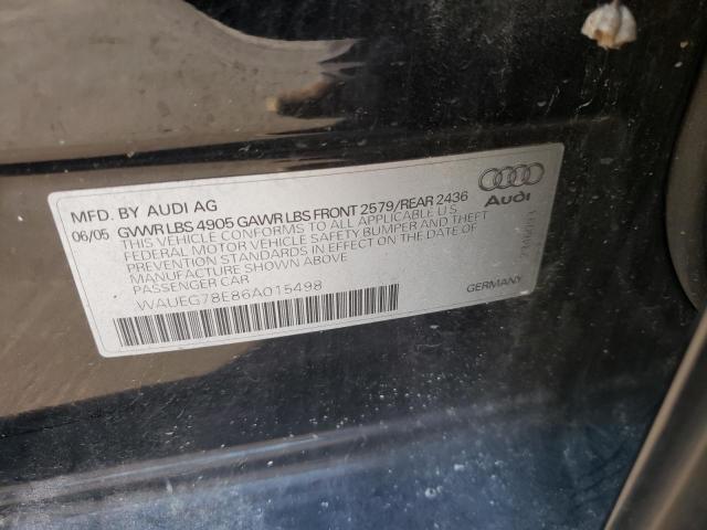 Photo 10 from auction – 2006 AUDI A4 S-LINE with VIN WAUEG78E86A015498