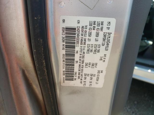 Photo 10 from auction – 2005 DODGE GRAND CARA with VIN 1D4GP24R45B389111