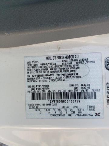 Photo 10 from auction – 2005 FORD MUSTANG with VIN 1ZVFT80N855186759