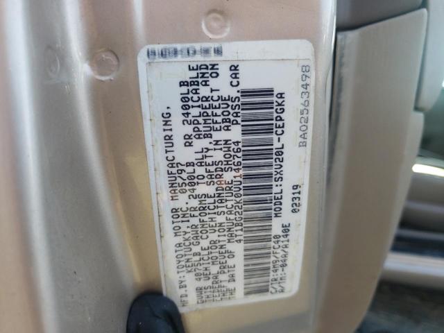 Photo 10 from auction – 1997 TOYOTA CAMRY CE with VIN 4T1BG22K0VU146764