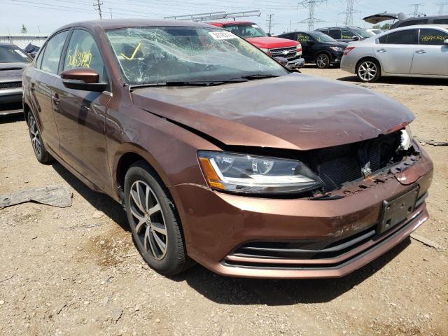 VOLKSWAGEN JETTA SE 2017 with VIN 3VWDB7AJ9HM364550 - Photo from auction