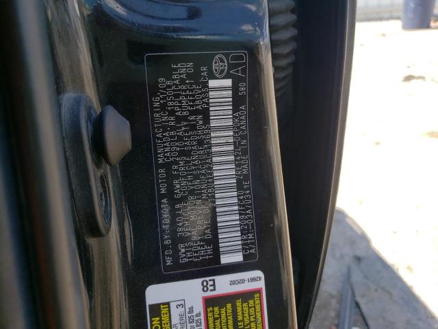 Photo 10 from auction – 2010 TOYOTA COROLLA BA with VIN 2T1BU4EE2AC313695