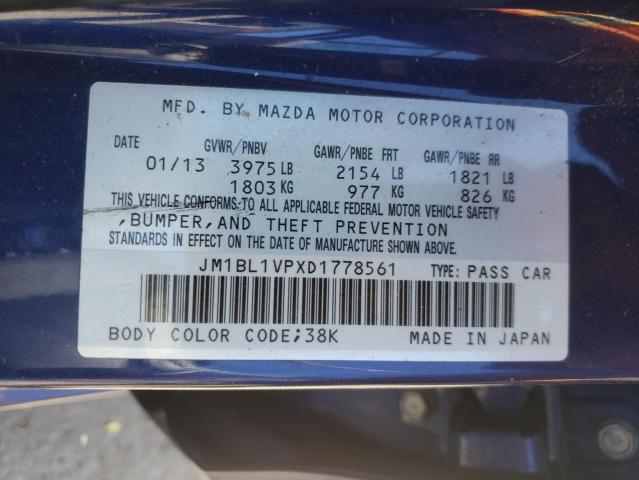 Photo 10 from auction – 2013 MAZDA 3 I with VIN JM1BL1VPXD1778561