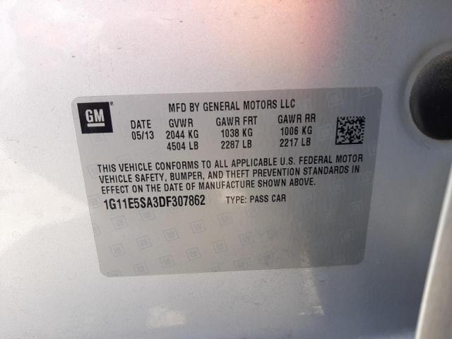 Photo 10 from auction – 2013 CHEVROLET MALIBU 2LT with VIN 1G11E5SA3DF307862