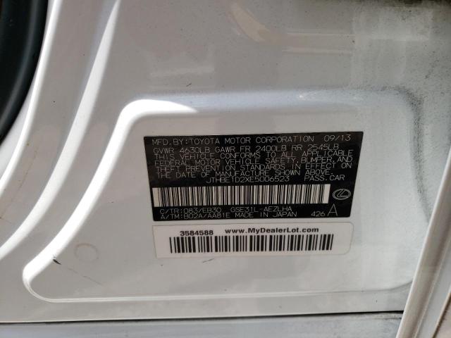 Photo 10 from auction – 2014 LEXUS IS 350 with VIN JTHBE1D2XE5006523
