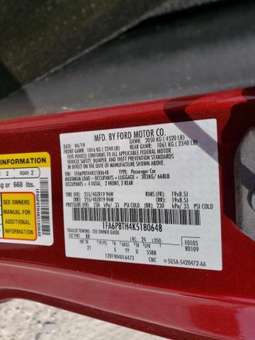 Photo 10 from auction – 2019 FORD MUSTANG with VIN 1FA6P8TH4K5180648