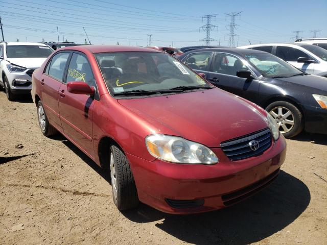TOYOTA COROLLA 2003 with VIN 1NXBR32E73Z059872 - Photo from auction