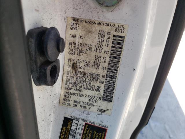 Photo 10 from auction – 2019 NISSAN FRONTIER S with VIN 1N6BD0CT3KN759778