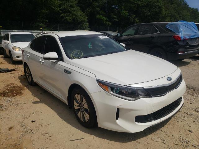 KIA OPTIMA HYB 2017 with VIN KNAGT4LE9H5010655 - Photo from auction