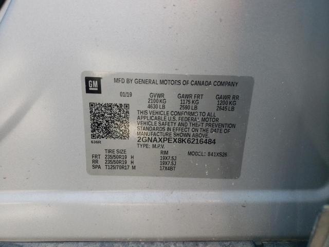 Photo 10 from auction – 2019 CHEVROLET EQUINOX PR with VIN 2GNAXPEX8K6216484