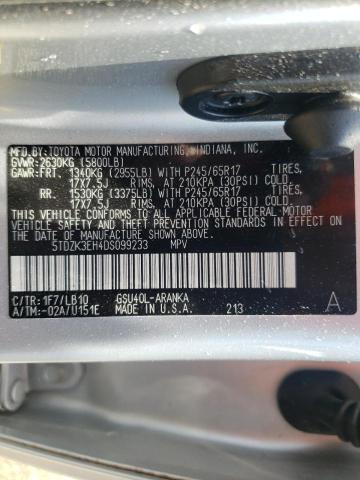 Zdjęcie 10 z aukcji – 2013 TOYOTA HIGHLANDER z VIN 5TDZK3EH4DS099233