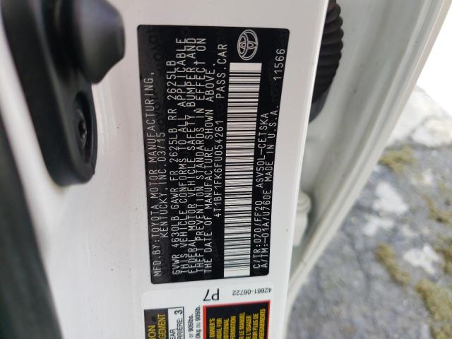 Photo 10 from auction – 2015 TOYOTA CAMRY LE with VIN 4T1BF1FK6FU054261