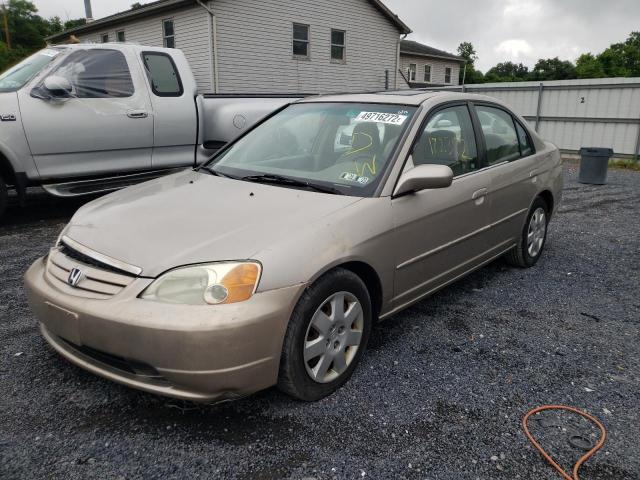 Photo 2 from auction – 2002 HONDA CIVIC EX with VIN 2HGES26832H541584
