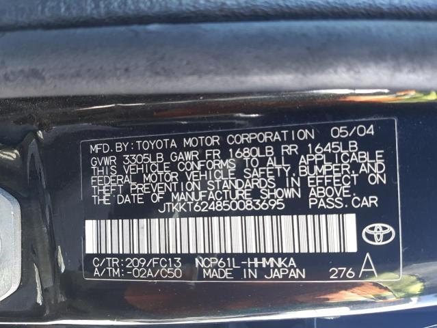 Photo 10 from auction – 2005 TOYOTA SCION XA with VIN JTKKT624850083695