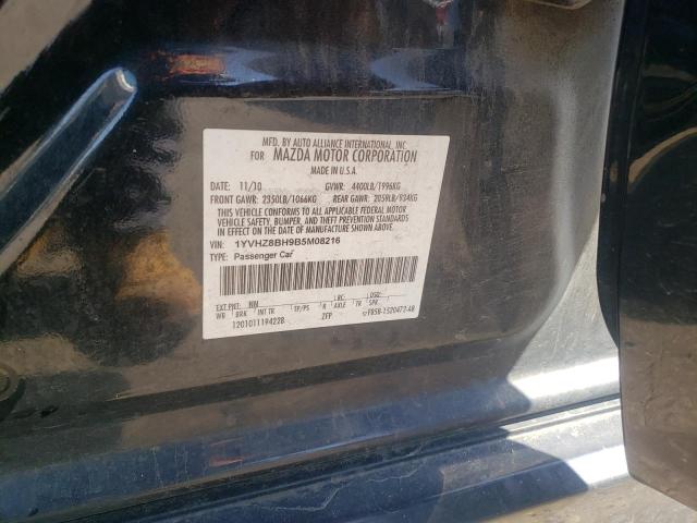 Photo 10 from auction – 2011 MAZDA 6 I with VIN 1YVHZ8BH9B5M08216