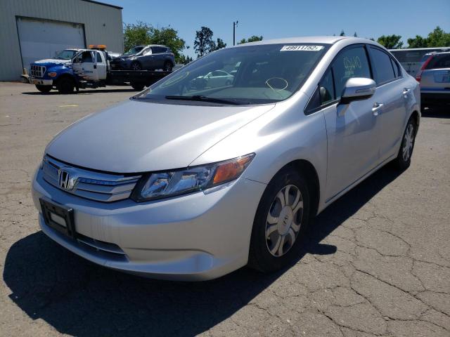 Photo 2 from auction – 2012 HONDA CIVIC HYBR with VIN JHMFB4F34CS000880