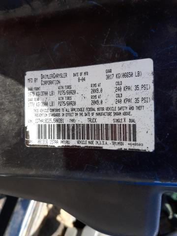 Photo 10 from auction – 2005 DODGE RAM 1500 S with VIN 1D7HA18D25J500391
