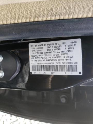 Photo 10 from auction – 2008 ACURA TL with VIN 19UUA66208A038748