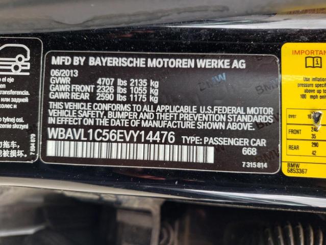 Photo 10 from auction – 2014 BMW X1 XDRIVE2 with VIN WBAVL1C56EVY14476