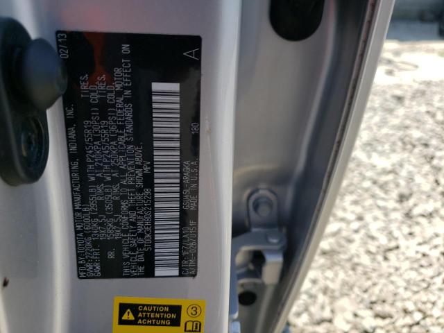 Photo 10 from auction – 2013 TOYOTA HIGHLANDER with VIN 5TDDK3EH8DS215298