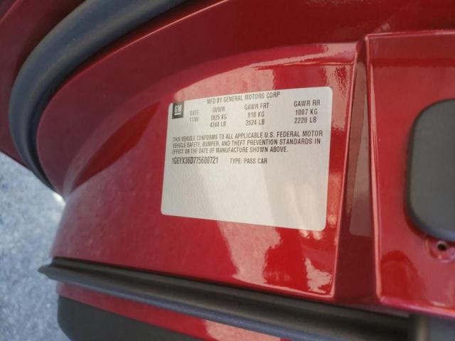 Photo 10 from auction – 2007 CADILLAC XLR-V with VIN 1G6YX36D775600721