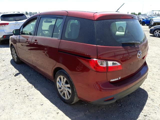Photo 3 from auction – 2012 MAZDA 5 with VIN JM1CW2BL2C0119445