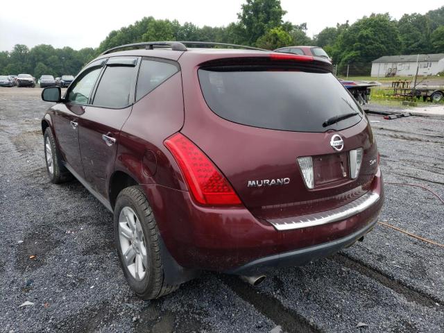 Photo 3 from auction – 2007 NISSAN MURANO SL with VIN JN8AZ08W47W664154