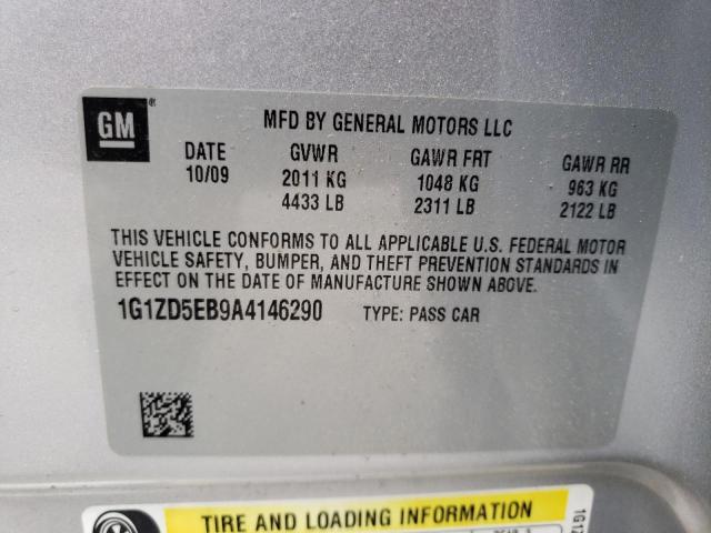 Photo 10 from auction – 2010 CHEVROLET MALIBU 2LT with VIN 1G1ZD5EB9A4146290