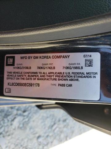 Photo 10 from auction – 2014 CHEVROLET SPARK 1LT with VIN KL8CD6S93EC591178