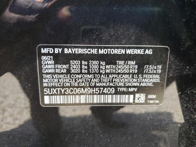 Photo 10 from auction – 2021 BMW X3 SDRIVE3 with VIN 5UXTY3C06M9H57409