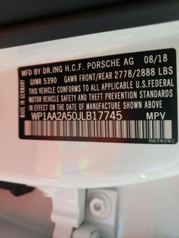 Photo 10 from auction – 2018 PORSCHE MACAN with VIN WP1AA2A50JLB17745