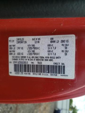 Photo 10 from auction – 1995 DODGE RAM 1500 with VIN 1B7HF16Z5SS235515