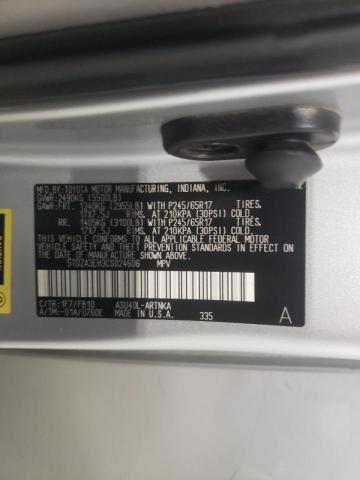 Photo 10 from auction – 2012 TOYOTA HIGHLANDER with VIN 5TDZA3EH3CS024606