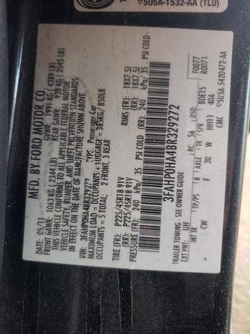 Photo 10 from auction – 2011 FORD FUSION SE with VIN 3FAHP0HA4BR329272