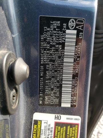 Photo 10 from auction – 2014 TOYOTA COROLLA L with VIN 2T1BURHE5EC035440