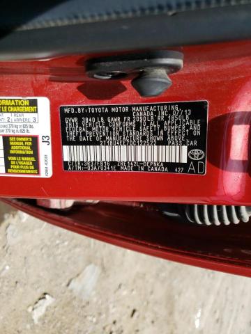 Photo 10 from auction – 2013 TOYOTA COROLLA BA with VIN 2T1BU4EE7DC122522