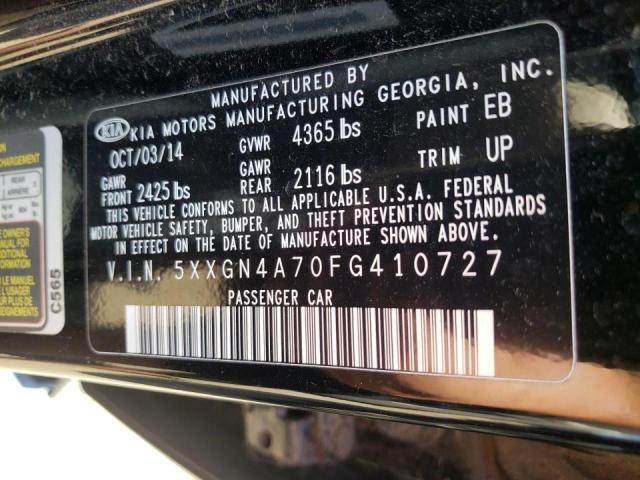 Photo 10 from auction – 2015 KIA OPTIMA EX with VIN 5XXGN4A70FG410727