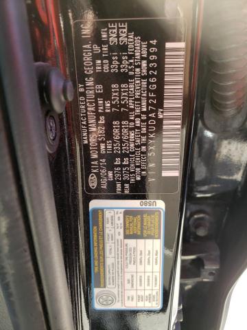 Photo 10 from auction – 2015 KIA SORENTO EX with VIN 5XYKUDA72FG623994