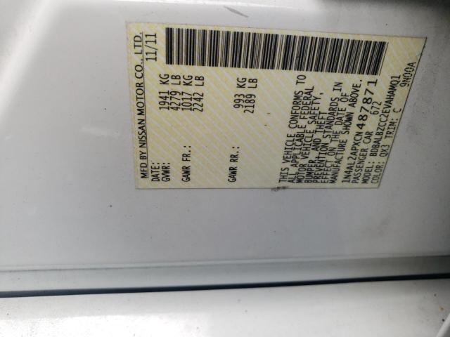 Photo 10 from auction – 2012 NISSAN ALTIMA BAS with VIN 1N4AL2APXCN487871