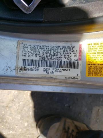Photo 10 from auction – 2002 LEXUS IS 300 with VIN JTHBD192620058266