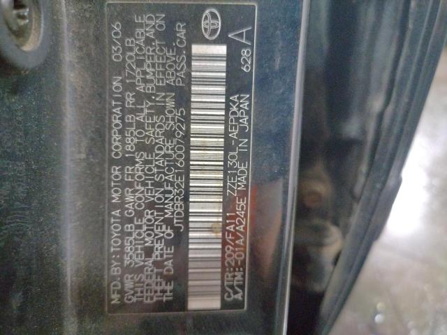 Photo 10 from auction – 2006 TOYOTA COROLLA CE with VIN JTDBR32E160079275