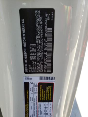 Photo 10 from auction – 2013 MINI COOPER with VIN WMWSU3C55DT678184