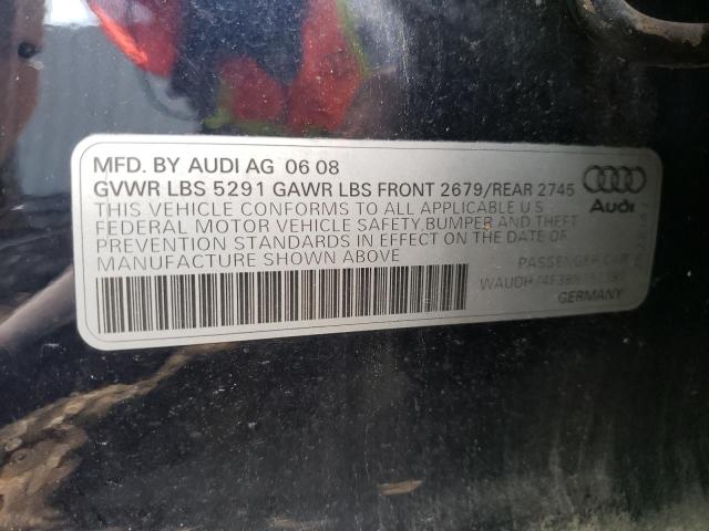 Photo 10 from auction – 2008 AUDI A6 3.2 QUA with VIN WAUDH74F38N157387