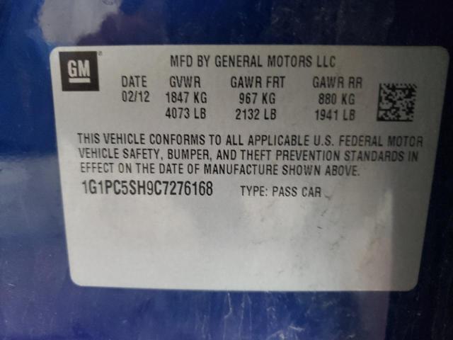Photo 10 from auction – 2012 CHEVROLET CRUZE LS with VIN 1G1PC5SH9C7276168
