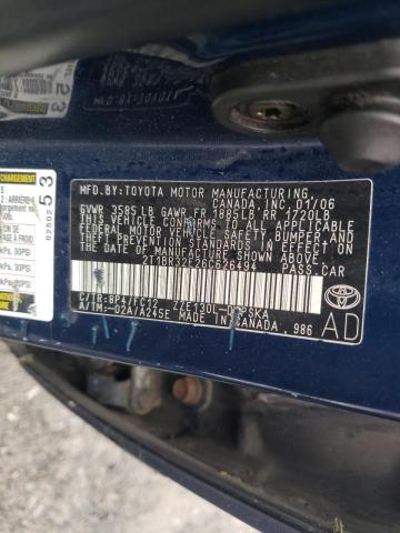 Photo 10 from auction – 2006 TOYOTA COROLLA CE with VIN 2T1BR32E26C626494
