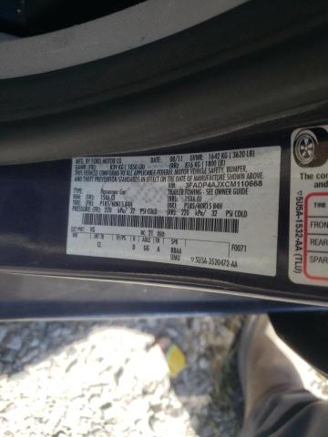Photo 10 from auction – 2012 FORD FIESTA S with VIN 3FADP4AJXCM110668